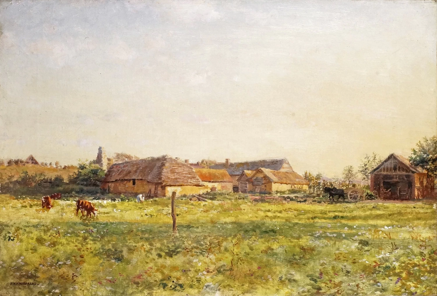 Marie - François Firmin, Girard, 107, Pascoli vicino alla fattoria